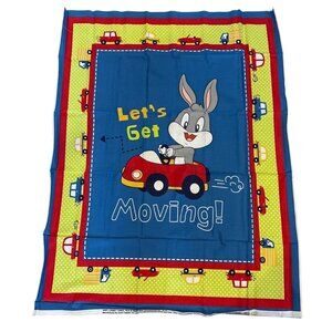 Bugs Bunny Fabric Panel Baby Looney Tunes 36" X 44" Cotton By David Textiles New